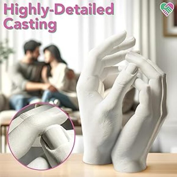 Luna Bean Hand Casting Kit – The Original Hand Mold Kit for Couples NEW - Picture 2 of 4